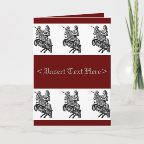 Medieval Knights Greeting Card