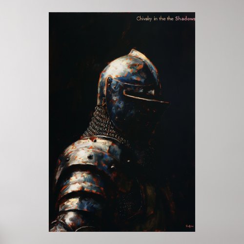 Medieval Knights in Armor Poster Print