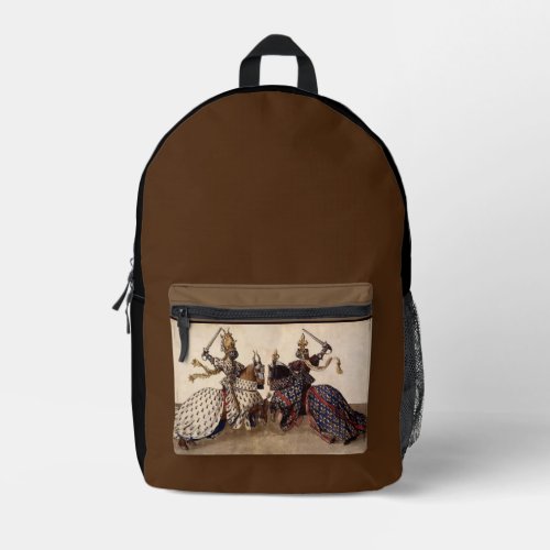 Medieval Knights Jousting Printed Backpack