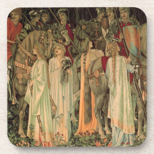 Medieval Knights of the Round Table Beverage Coaster