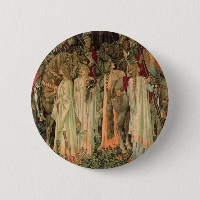 Medieval Knights of the Round Table Button (Front)