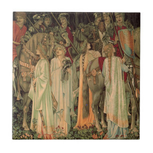 Medieval Knights of the Round Table Ceramic Tile
