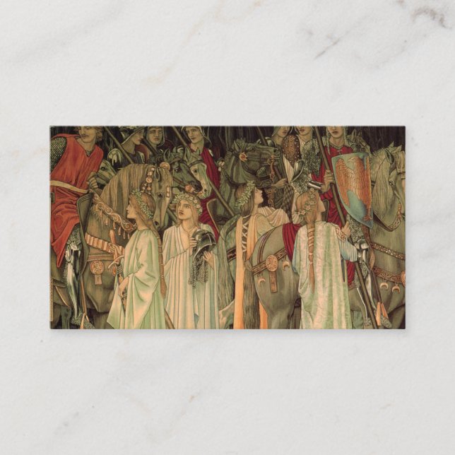 Medieval Knights of the Round Table Enclosure Card (Front)