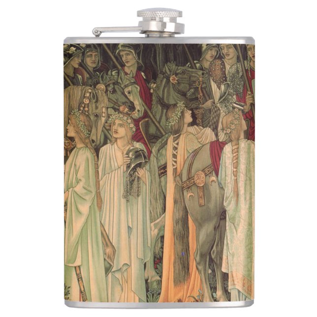 Medieval Knights of the Round Table Flask (Front)
