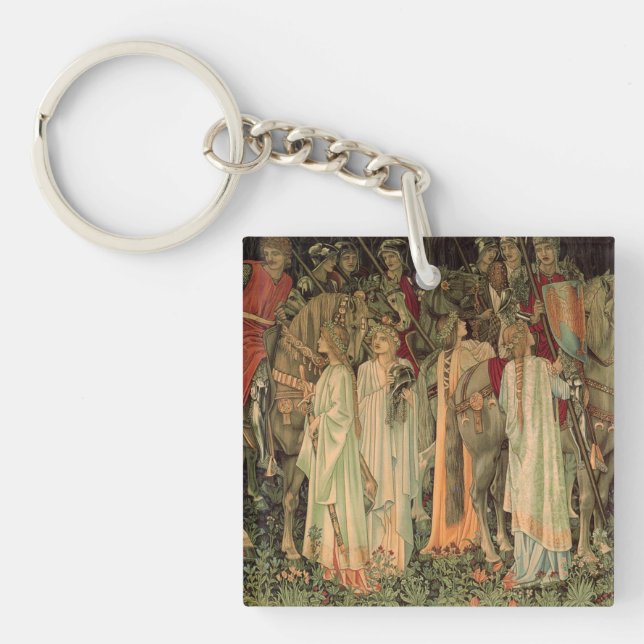 Medieval Knights of the Round Table Keychain (Front)