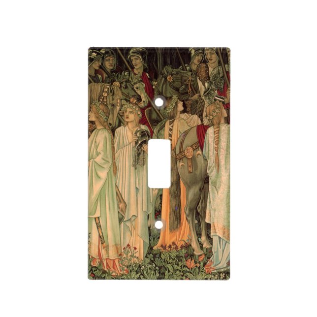 Medieval Knights of the Round Table Light Switch Cover (Front)