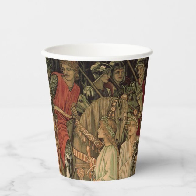 Medieval Knights of the Round Table Paper Cups (Front)