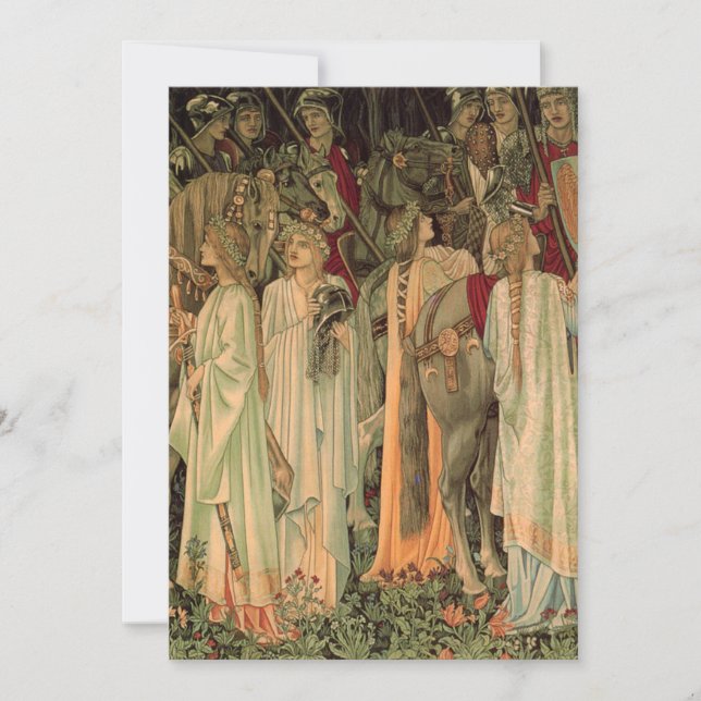 Medieval Knights of the Round Table Save The Date (Front)