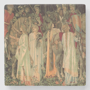 Medieval Knights of the Round Table Stone Coaster