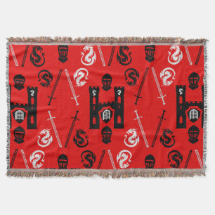 Medieval Knights Of The Round Table Throw Blanket