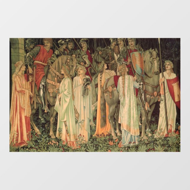 Medieval Knights of the Round Table Window Cling (Sheet)