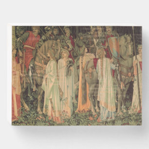 Medieval Knights of the Round Table Wooden Box Sign