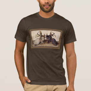 medieval knights on horseback jousting T-Shirt