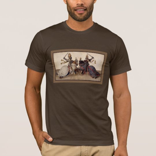 medieval knights on horseback jousting T-Shirt