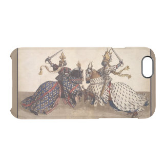 Medieval knights on horseback clear iPhone 6/6S case