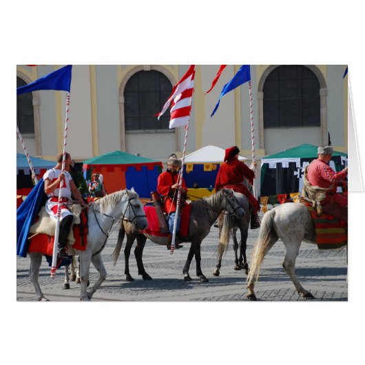 Medieval knights parade cards (Front Horizontal)