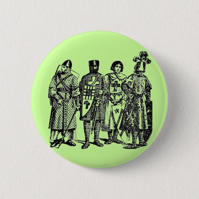 Medieval Knights Pinback Button (Front)