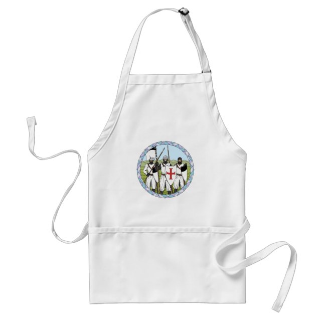 Medieval Knights Templar Adult Apron (Front)