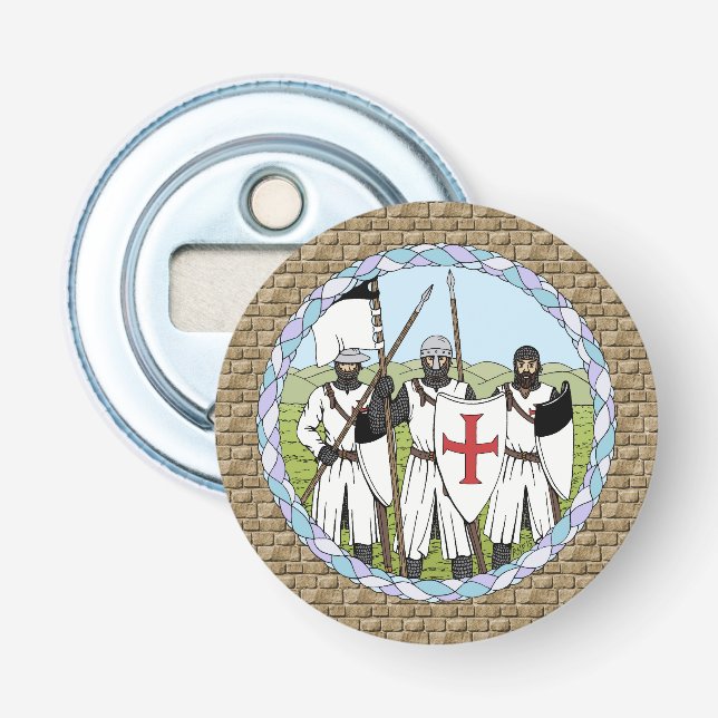 Medieval Knights Templar Bottle Opener (Front)