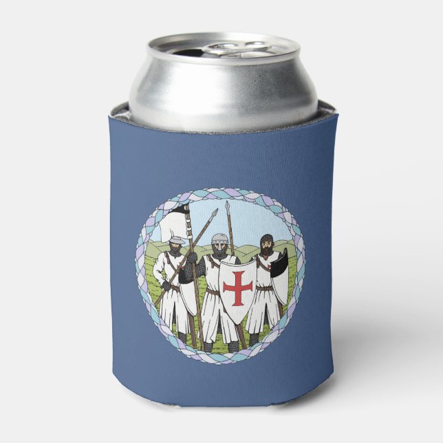Medieval Knights Templar Can Cooler (Can Front)
