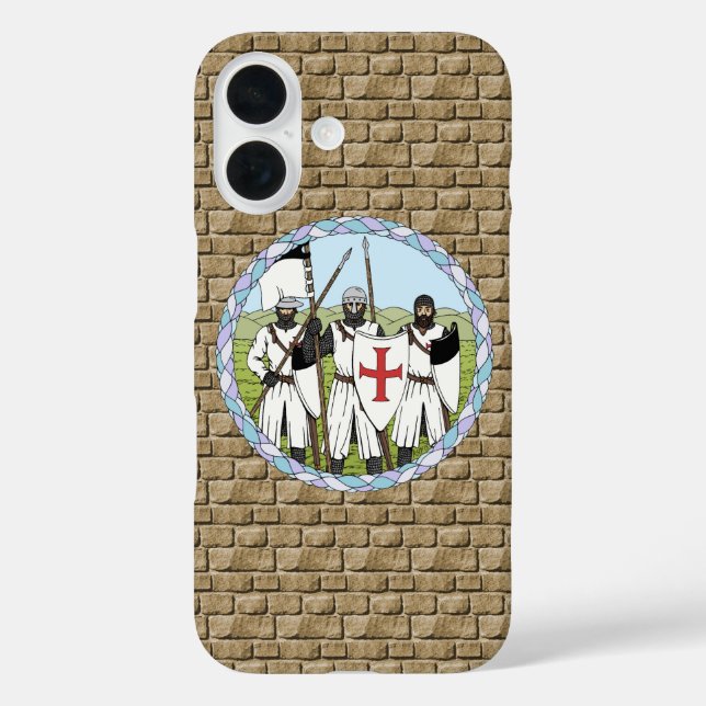 Medieval Knights Templar Case-Mate iPhone Case (Back)