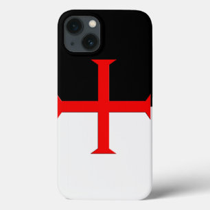 Medieval Knights Templar Cross Flag iPhone 13 Case
