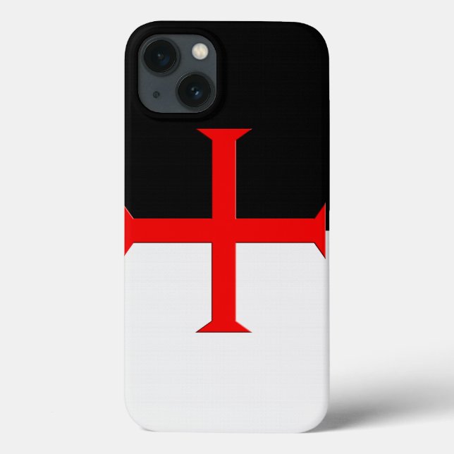 Medieval Knights Templar Cross Flag Case-Mate iPhone Case (Back)
