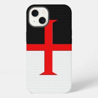 Medieval Knights Templar Cross Flag iPhone 13 Case