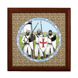 Medieval Knights Templar Jewelry Box