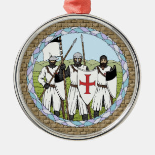 Medieval Knights Templar Metal Ornament