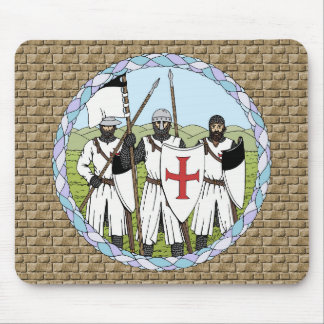 Medieval Knights Templar Mouse Pad