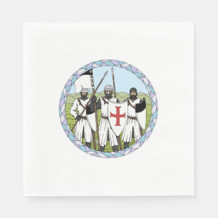 Medieval Knights Templar Napkins
