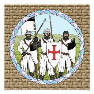 Medieval Knights Templar Photo Print