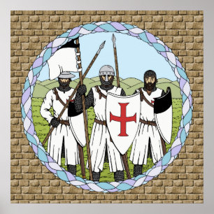 Medieval Knights Templar Poster