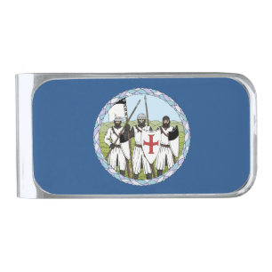 Medieval Knights Templar Silver Finish Money Clip