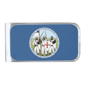 Medieval Knights Templar Silver Finish Money Clip