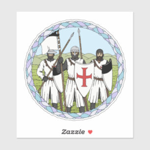 Medieval Knights Templar Sticker