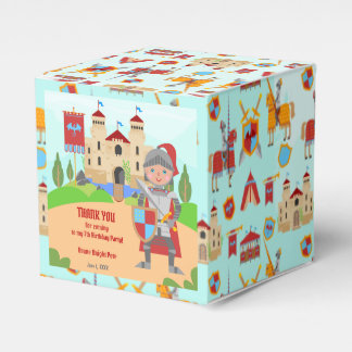 Medieval Knights Tournament Birthday Party Favor Boxes