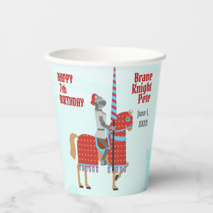 Medieval Knights Tournament Birthday Party Paper Cups