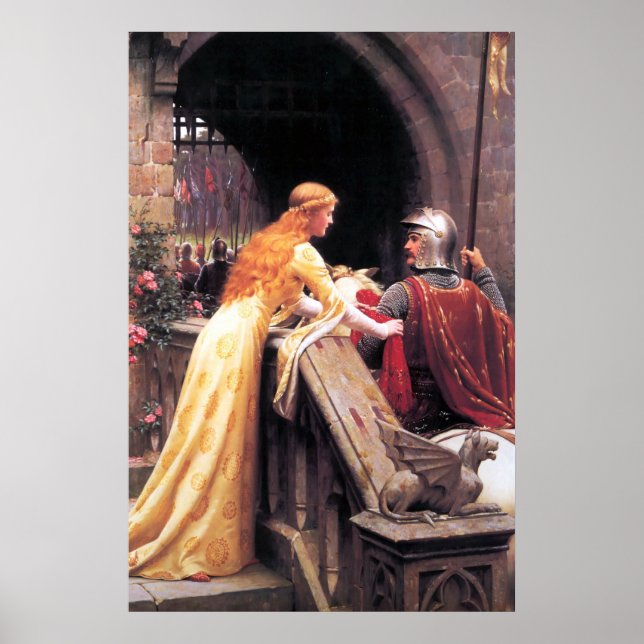 Medieval Lady and Knight Poster (Front)