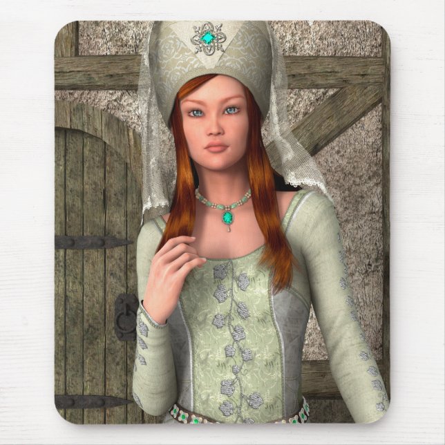 Medieval Lady  Mouse Pad (Front)