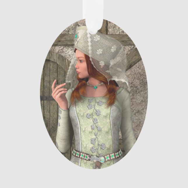 Medieval Lady Ornament (Front)