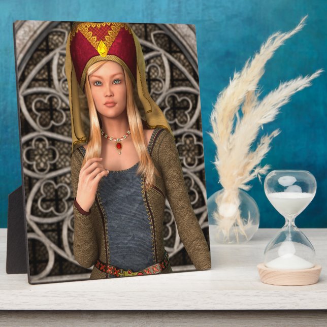 Medieval Lady Plaque (Side)