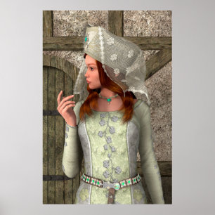 Medieval Lady Poster