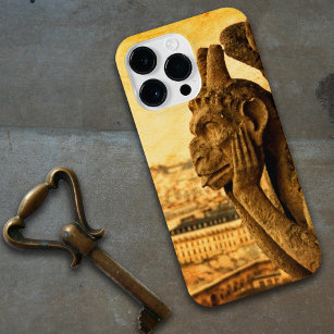 Medieval Le Stryge Gargoyle at Notre Dame, Paris iPhone 14 Pro Max Case