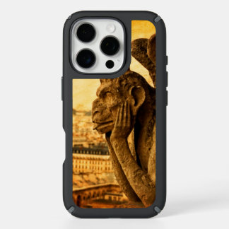 Medieval Le Stryge Gargoyle at Notre Dame, Paris iPhone 16 Pro Case