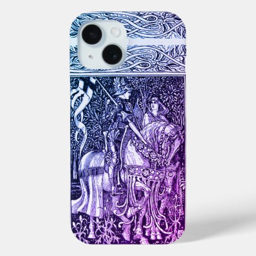 MEDIEVAL LEGENDS Lady And Knight Horseback Floral iPhone 15 Case