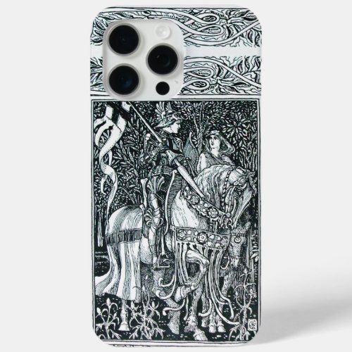 MEDIEVAL LEGENDS Lady And Knight Horseback Floral iPhone 15 Pro Max Case