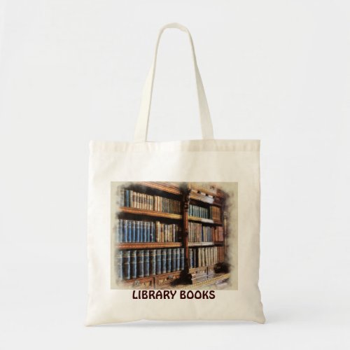 Medieval Library and Books of Antiquity Design Tote Bag