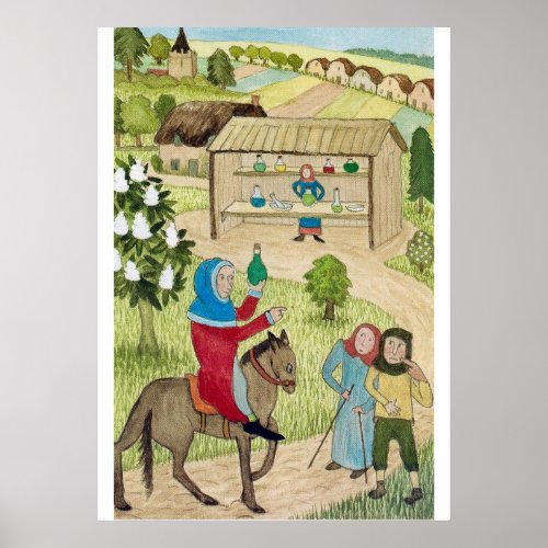 Medieval Life in England _ Canterbury pilgrims Poster